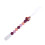 Teether Bébé Silicone Rouge Clip Durable Confortable 5