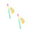 2Ensembles Pinata Fruit Citron Durable Décoration Fête Enfants 5