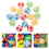80Pièces Multi Couleur Jeu Sport Enfants Pa 11