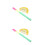 2Ensembles Pinata Fruit Citron Durable Décoration Fête Enfants 7