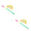 2Ensembles Pinata Fruit Citron Durable Décoration Fête Enfants 6