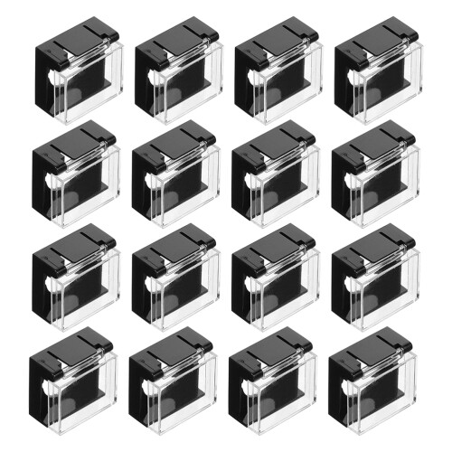 80Pièces Capuchons Boutons Transparent Protection Extérieur