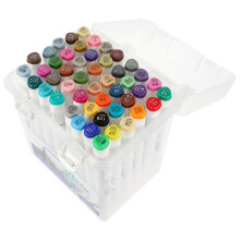 48Pcs Assorted Color Brush Markers Dual Brush Marker Pens for Students