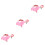 3Pièces Laisse Rose Aéré Anti- 5