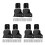 3Ensembles Pièces Rétractables Bébé Noir Polyvalent Pour 6