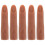5Pièces Faux Doigts Flexibles Silicone Durable Marron 11