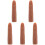 5Pièces Faux Doigts Flexibles Silicone Durable Marron 4