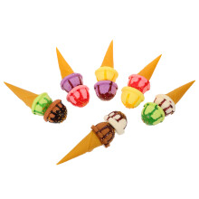 12St Assortiment Nep Ijshoorntjes - Stevige PU Ijs Props Voor Displays