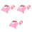 3Pièces Laisse Rose Aéré Anti- 3