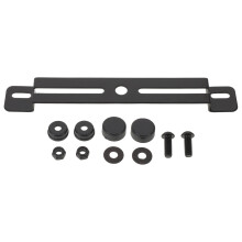 1Set Zwarte Motor License Plate Bracket Met Eenvoudige Installatie Kit