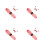 4Sets Rood Ladybug Vleugels Hoofdband Carnavalsfeest 9