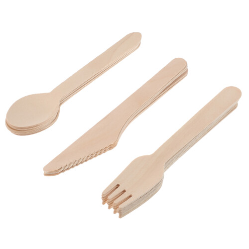 12Sets Party - Beige Mes, Duurzaam Set