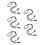 5Pcs Black Adjustable Hat Chin Straps Durable Windproof Clip Retainers 8
