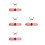 4Sets Rood Ladybug Vleugels Hoofdband Carnavalsfeest 5