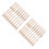 12Sets Party - Beige Mes, Duurzaam Set 3