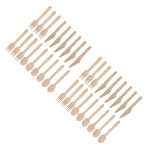 12Sets Party - Beige Mes, Duurzaam Set 2
