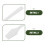 100St Plastic Spatula Set Voor Make-Up En Huidverzorging Wit 7