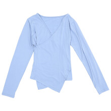 2St Blauwe Yoga Fitness Crop Shirts, Ademend, , Premium Kwaliteit