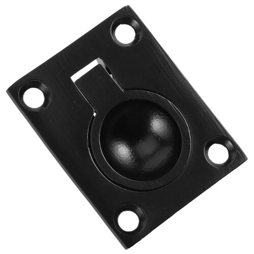 5St Moderne Zwarte Rvs Flush Trek Ring Voor Bootdeksluiken En 1