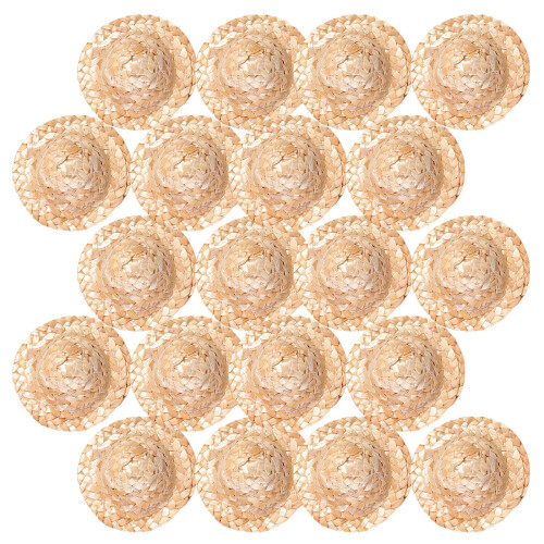 120St Chocolade Bamboe Mini Hoeden Voor Handwerk Decor