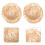 120St Chocolade Bamboe Mini Hoeden Voor Handwerk Decor 6