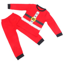 2Sets Kerst Slaapset Voor Kinderen, Santa Claus Cosplay Pyjama’s
