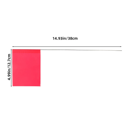 90St Multifunctionele Gazonmarkeerflags Rood Met Frame 2