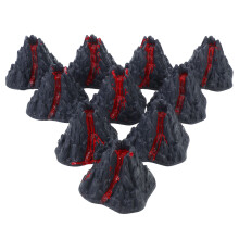 50St Plastic Vulkanisch Miniatuurmodel, Perfect Voor Bureau En Feest