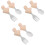 3Sets Baby Eetset Met Ergonomische Siliconen Lepels En 2