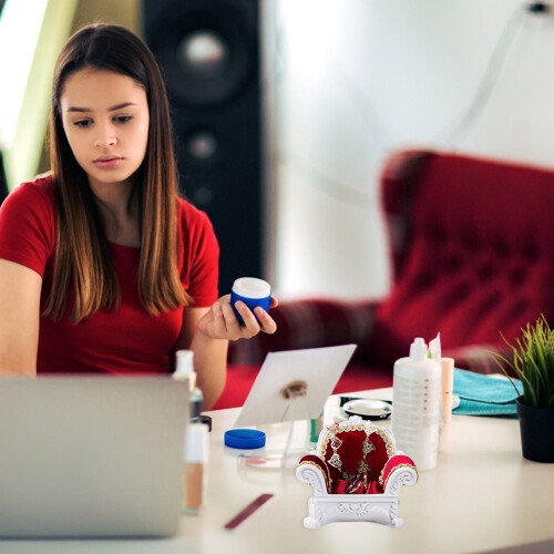 Présentoir Boucles Rouge En Résine Premium 2