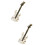2St Modieuze Broche Gitaar Design Kleurrijk Accessoire 6