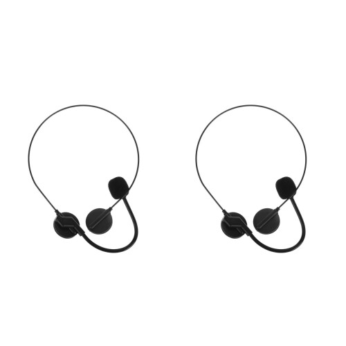 2St Draagbare Plastic Headset Microfoon Voor Cosplay 2