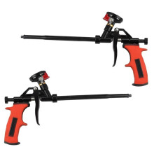 Pistola de Cola de Espuma Sem Limpeza, Pistola de Cola de Espuma de Poliuretano Totalmente Metálica, Pistola de Pulverização para Rejunte e Selante