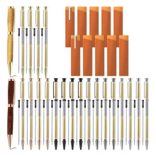 30 Sets Woodturning Pen Kits Project Supplies Including 7mm Slimline Pen Kits for Lathe Turning Package DIY Crafts D
