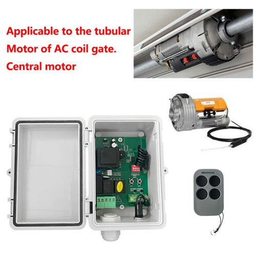 AC220V Roller Shutter Control Board Tubular Motor Receiver +5xRemote Control for Garage Roller Shutter Gate Opener 1