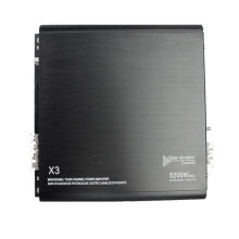Amplificador de Potencia para Coche, 2 Canales, Alta Potencia, 5200 W, Bidireccional, de Aluminio.