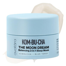 Avatara Kombucha Crème de Nuit The Moon Dream, Non Grasse 2-en-1, Hydratation Profonde, Équilibre Kombucha