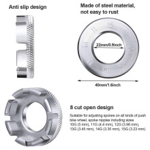 6-Piece Bicycle Spoke Wrench Set with Tire Lever, Bike Rim Repair Tools for Cycling Enthusiasts