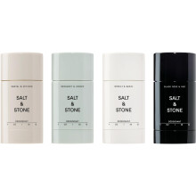 Salt & Stone Natural Deodorant Mini Pack for Women & Men | Extra Strength Natural Deodorant | Aluminum Free with Probiotics, Seaweed Extracts & Shea B