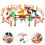 2Sets Durable Plastic Miniature Farm Animals and Tools Playhouse Decor 10