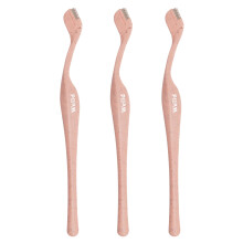 Welld Eyebrow Touch Up Razors - Precision Control for Removing Unwanted Facial Hair and Dermaplaning - Stainless Steel - Ideal for Men and Women - Pac