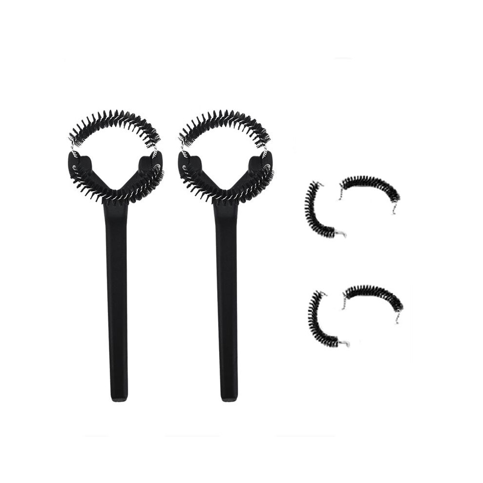 2Pcs Coffee Machine Cleaning Brush Detachable Nylon Bristles Espresso Machine Brush With 2 More 360Cleaning Bristle A 6033393062076