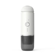 Máquina de Café em Cápsula Italiana 2 em 1 Portátil USB Compatível com Cápsula e Café Moído com Intensidade Ajustável