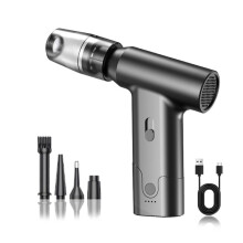 Compressed Air Duster 11000RPM Portable Air Blower and Cordless Vacuum Cleaner for Car Home Keyboard Computer