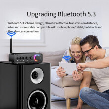 5.3 Audio Receiver Transmitter for Home Stereo TV, HiFi Wireless Low Latency Audio Adapter