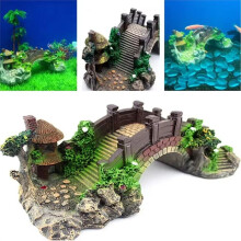 Aquarium Hars Decoratie Hars Ornament voor Kunstmatige Brug van Aquarium Grot Aquarium Aquarium Decoratie Onderdelen