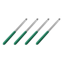 Telescopic Handheld Flagpoles, Stainless Steel Extendable Portable Guide Flag Pole for Tour Guides Teacher Pointer E