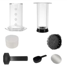 Bärbar French Press Kaffebryggare Transparent Espresso Kaffekanna Air Press Kaffemaskin med Filter för Aero Press
