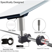 For Starlink Mount Kit for RV, Yacht, - Roof Rack & Pole Clamp Mount with Stainless Steel Pipe