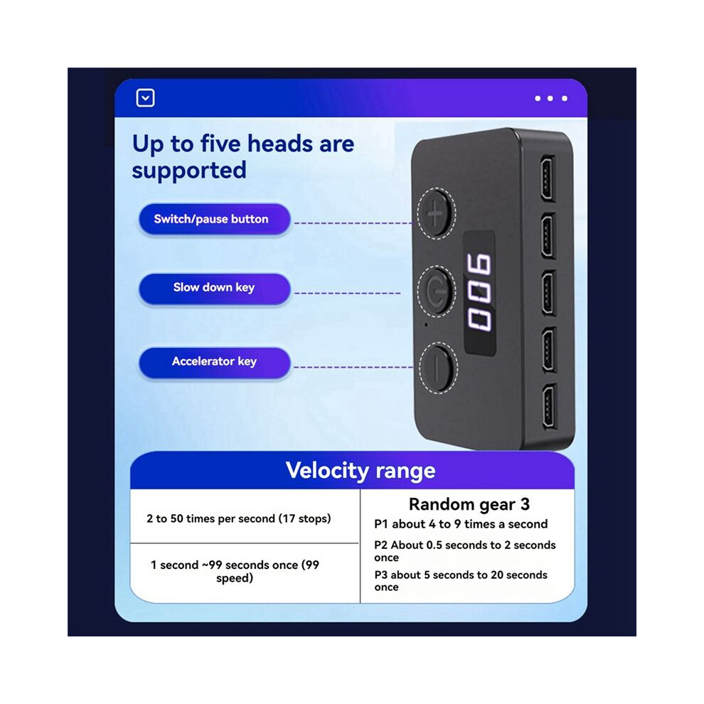 Screen Clicker Universal Simulated Finger Continuous Click Automatic Click Device Suitable For Games Live Broadcast Like 4711589490811